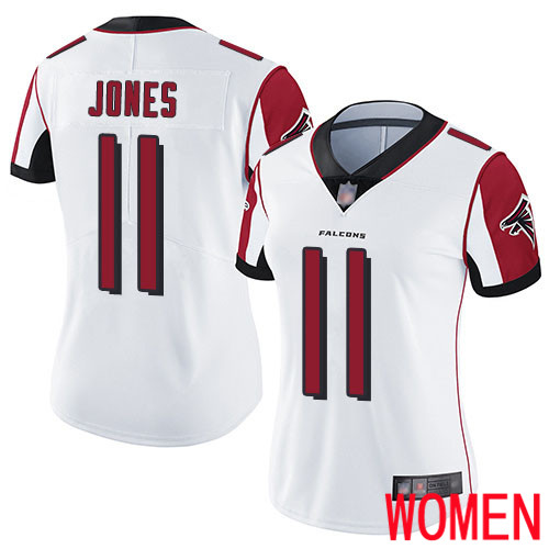Atlanta Falcons Limited White Women Julio Jones Road Jersey NFL Football #11 Vapor Untouchable->youth nfl jersey->Youth Jersey